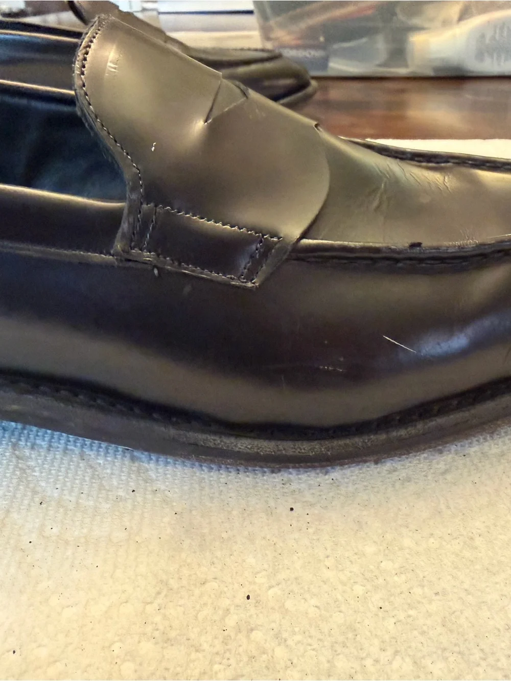 Allen Edmonds Black Leather Mercer Street Penny Loafers